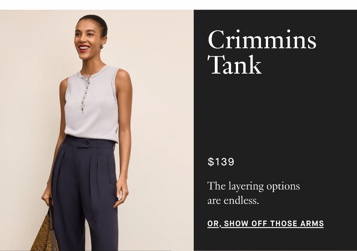 The Crimmins Pointelle Tank - Cotton Silk Knit