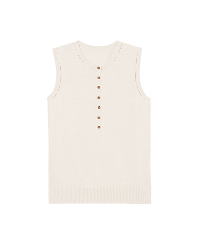The Crimmins Pointelle Tank - 365 Cotton Silk Knit