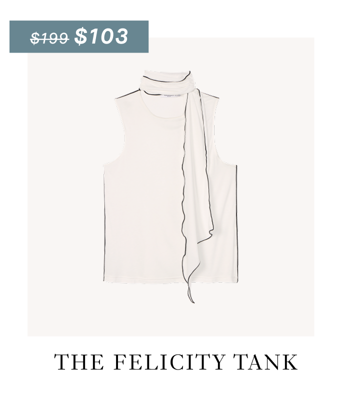 The Felicity Scarf Tank - Cloud Jersey