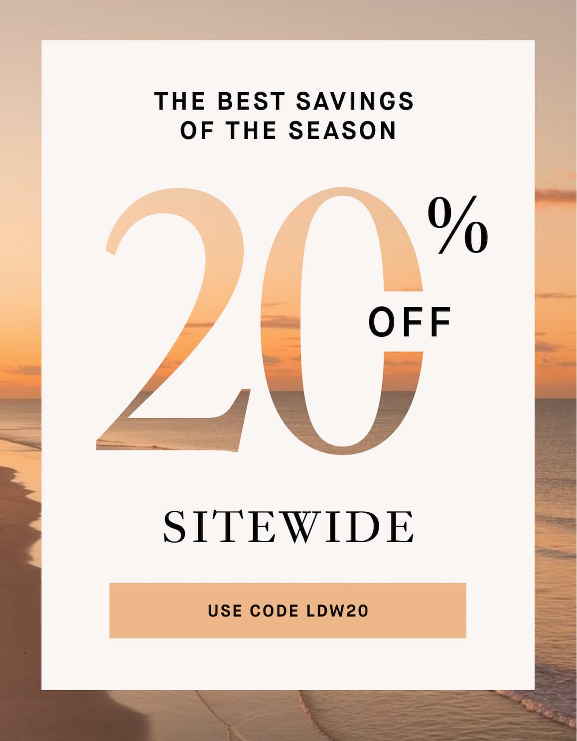 20% OFF Site Wide