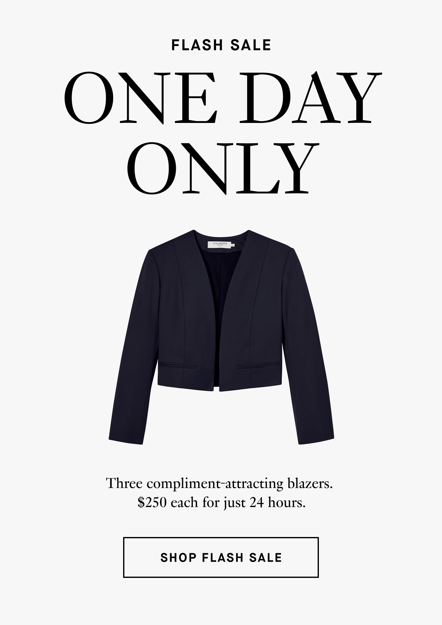 Flash Sale - One Day Only