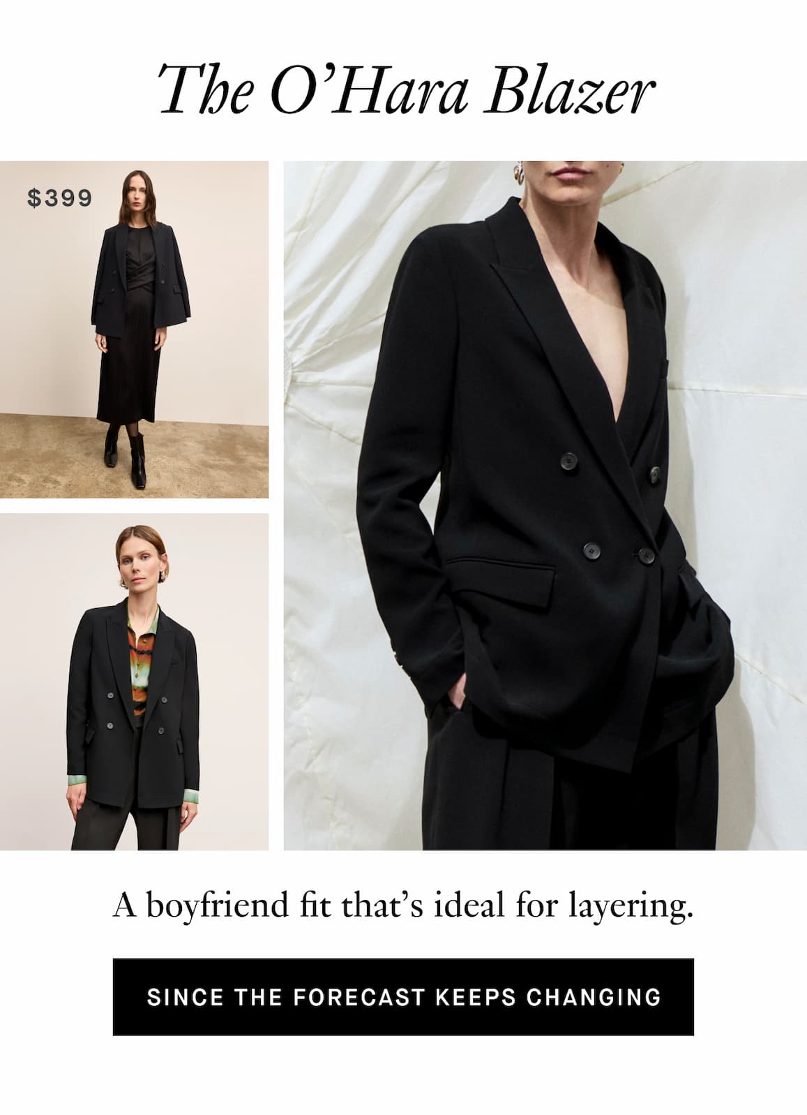 The O'Hara Boyfriend Blazer - Everyday Crepe