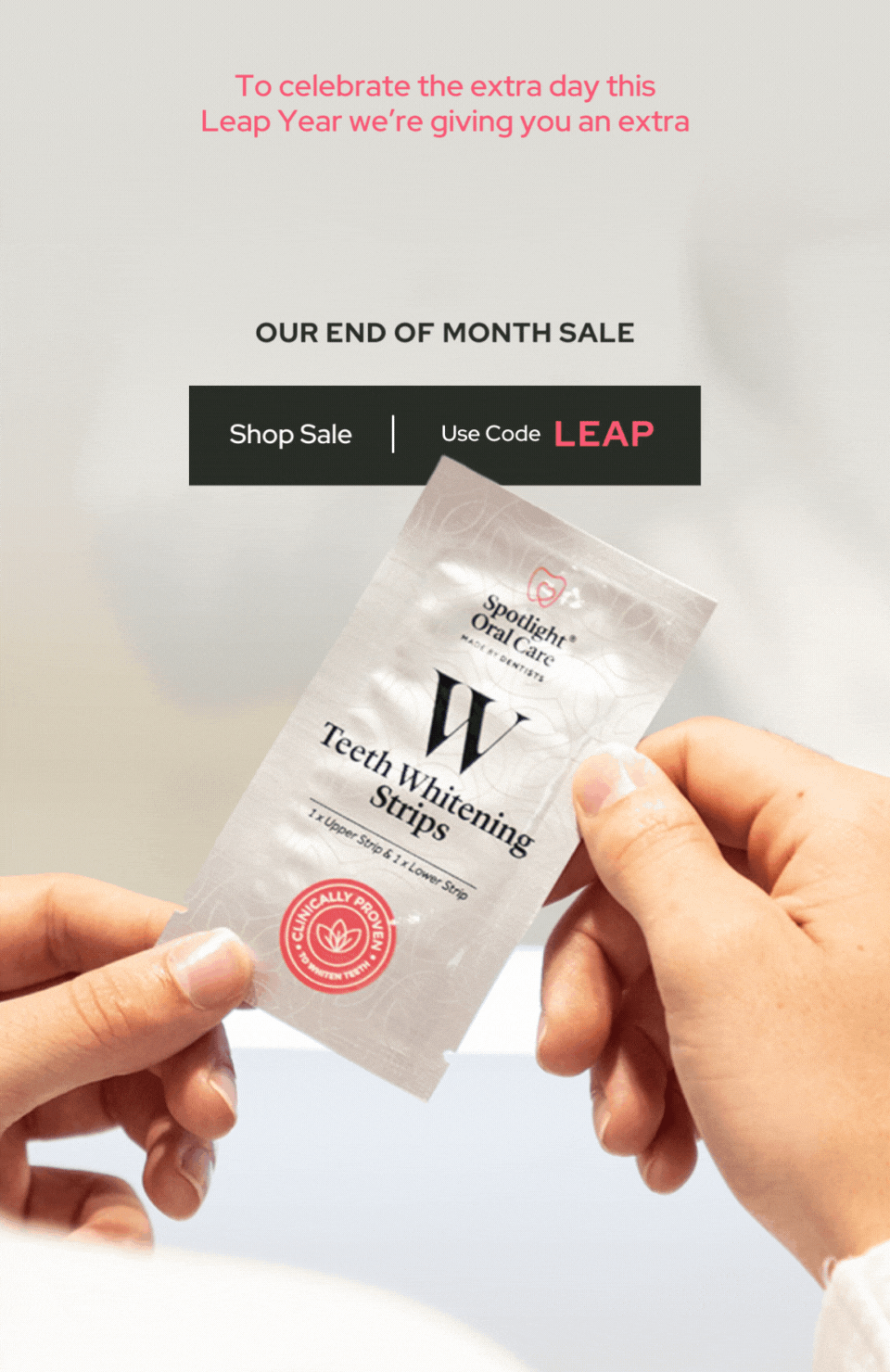 End of month sale