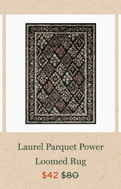 Laurel Parquet Power Loomed Rug - $42