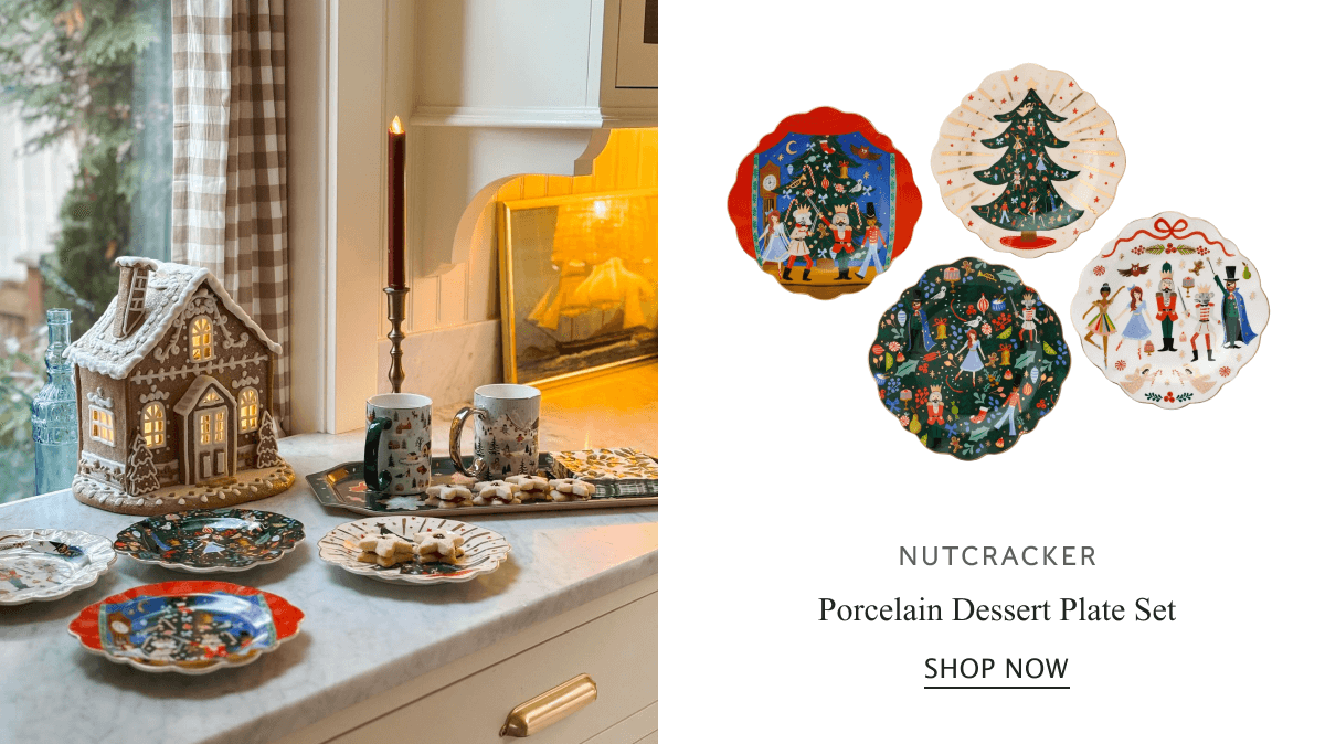 NUTCRACKER - Porcelain Dessert Plate Set | SHOP NOW