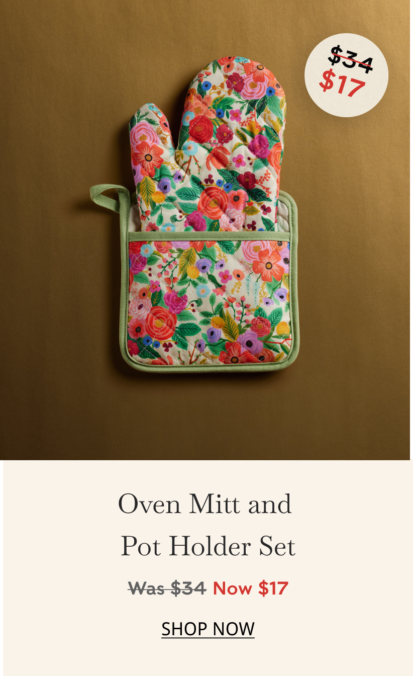 Oven Mitt and potholder set shop now