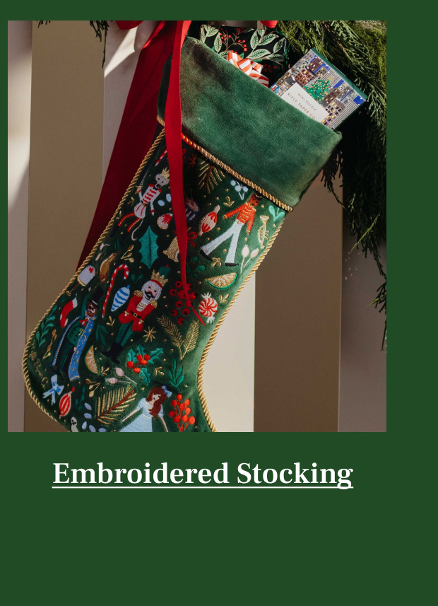 Embroidered Stocking