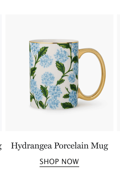 Hydrangea Porcelain Mug
