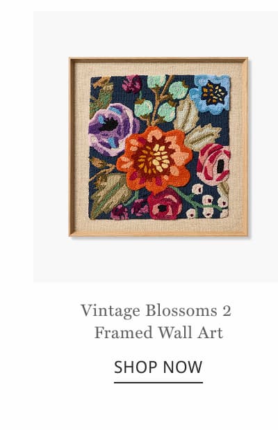 Vintage Blossoms Framed Wall Art