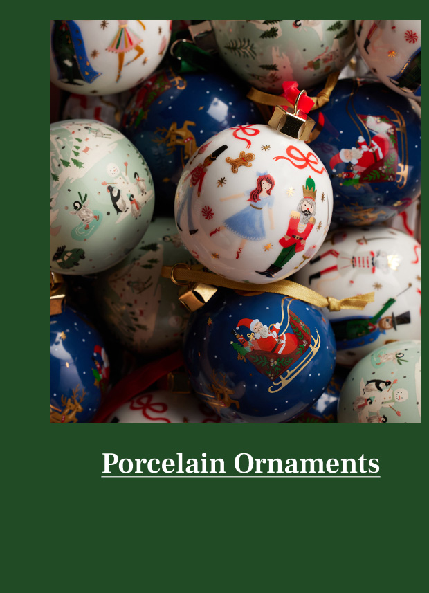 Porcelain ornaments 