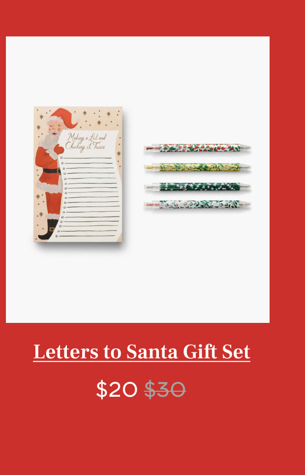 Letters to Santa Gift Set