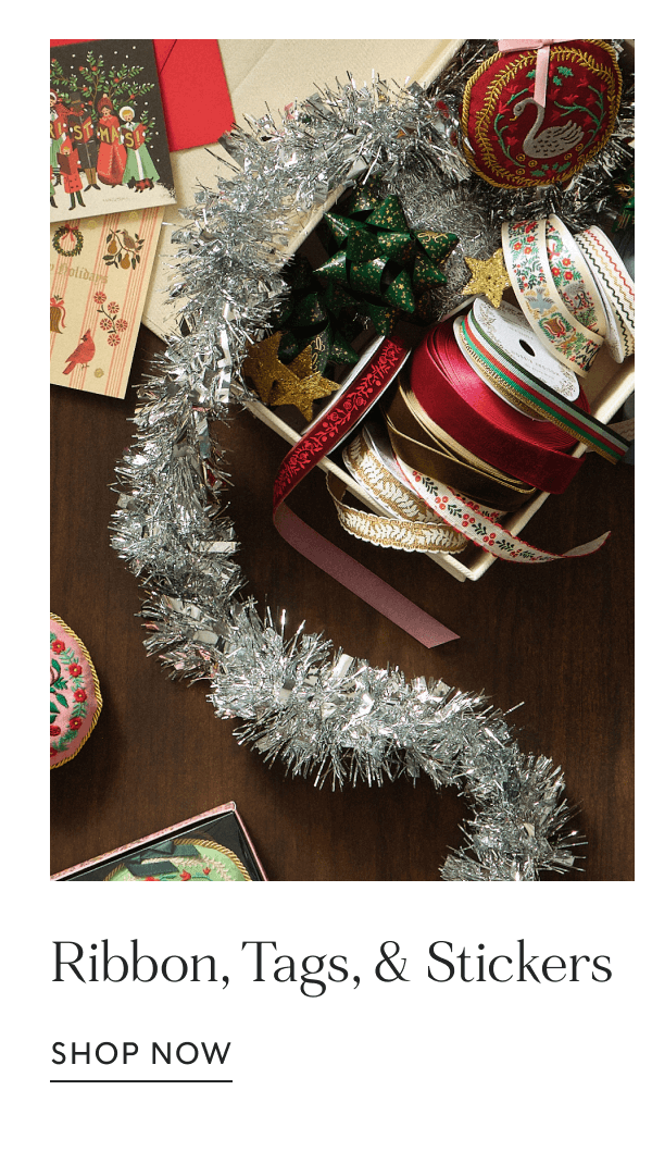 Ribbon, Tags, & Stickers | SHOP NOW