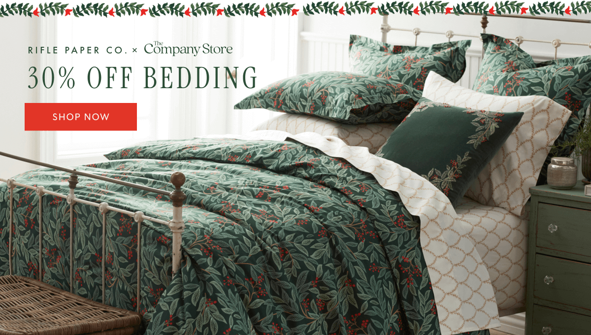 RIFLE PAPER CO. X The Company Store - 30% OFF BEDDING | SHOP NOW