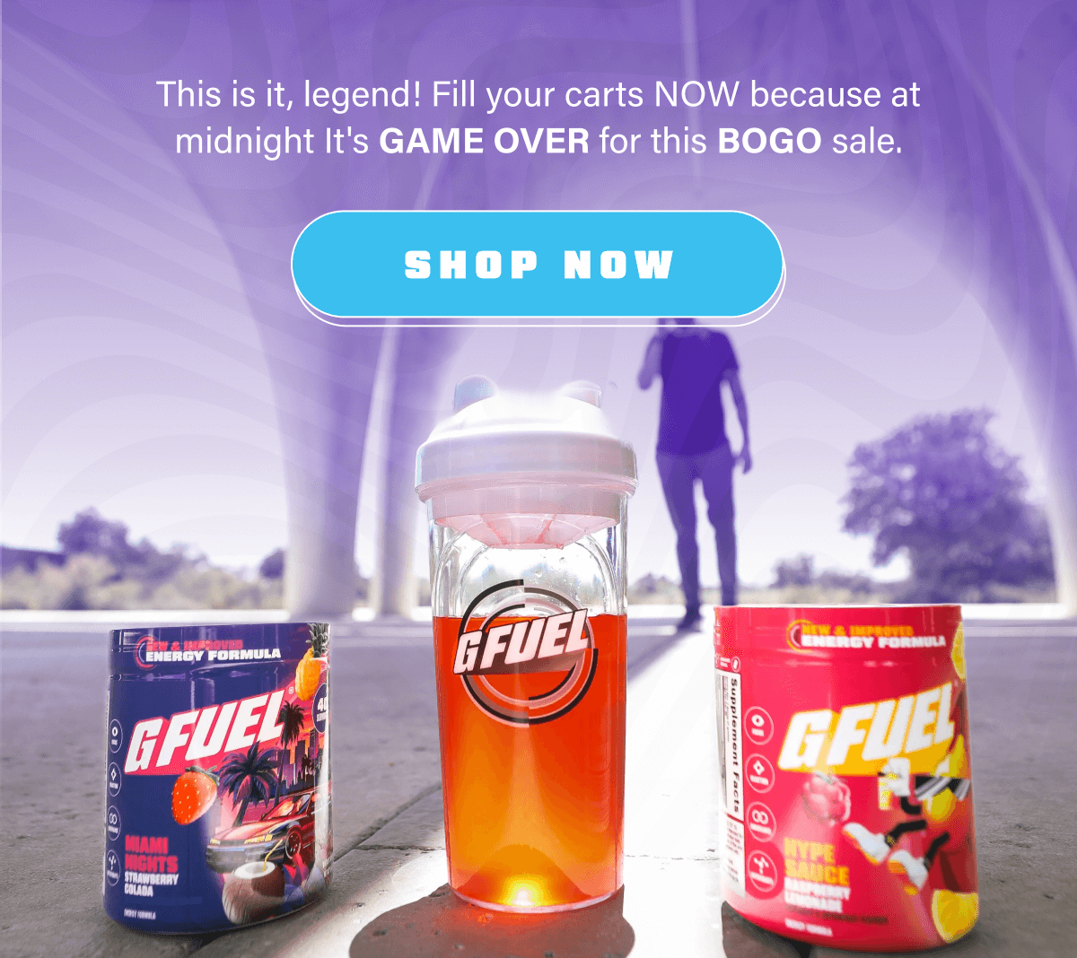 This is it, legend! Fill your carts NOW because at midnight It's GAME OVER for this BOGO sale.