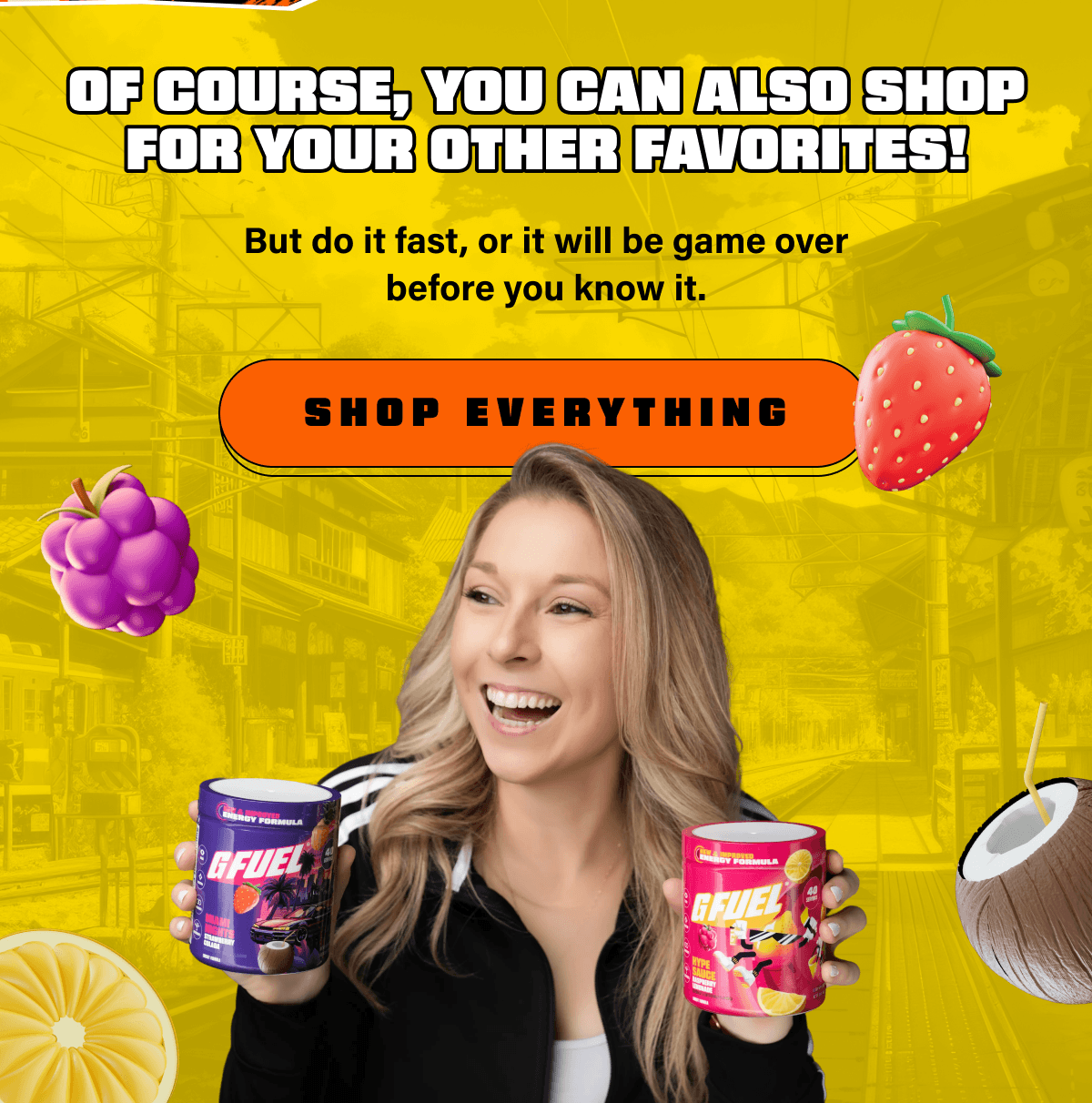 Buy one, get one free across core formulas—plus everything added throughout the week.