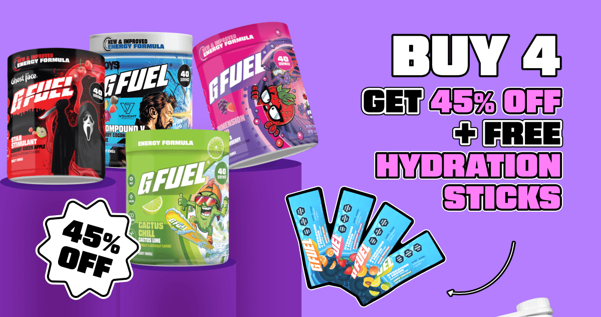 Buy 4, Get 45% Off + Free Hydration Sticks
