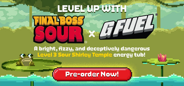 Level Up With Final Boss Sour | A bright, fizzy, and deceptively dangerous Level 3 Sour Shirley Temple energy tub!