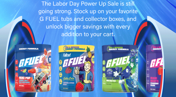 The Labor Day Power Up Sale is still going strong.