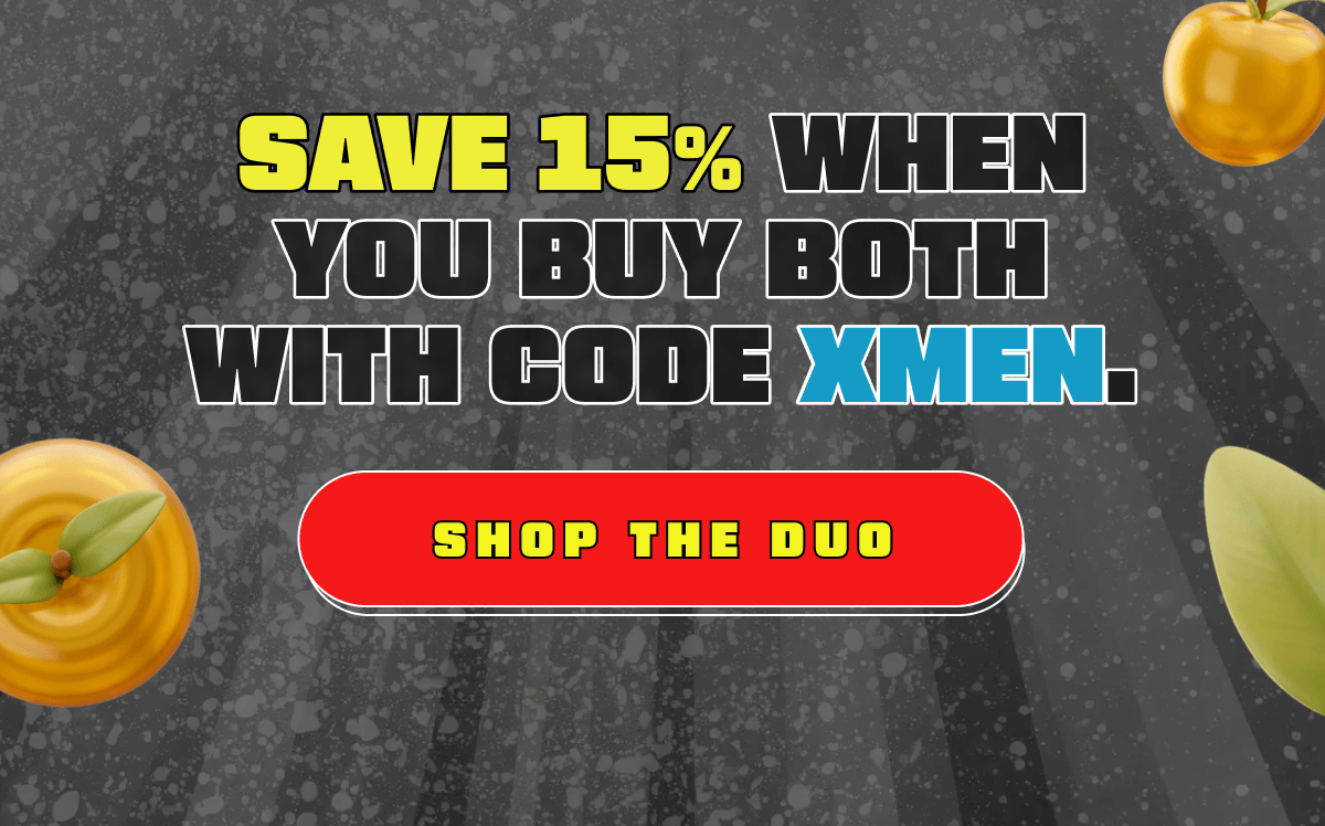 Save 15% when you buy both with code XMEN. Save 15%