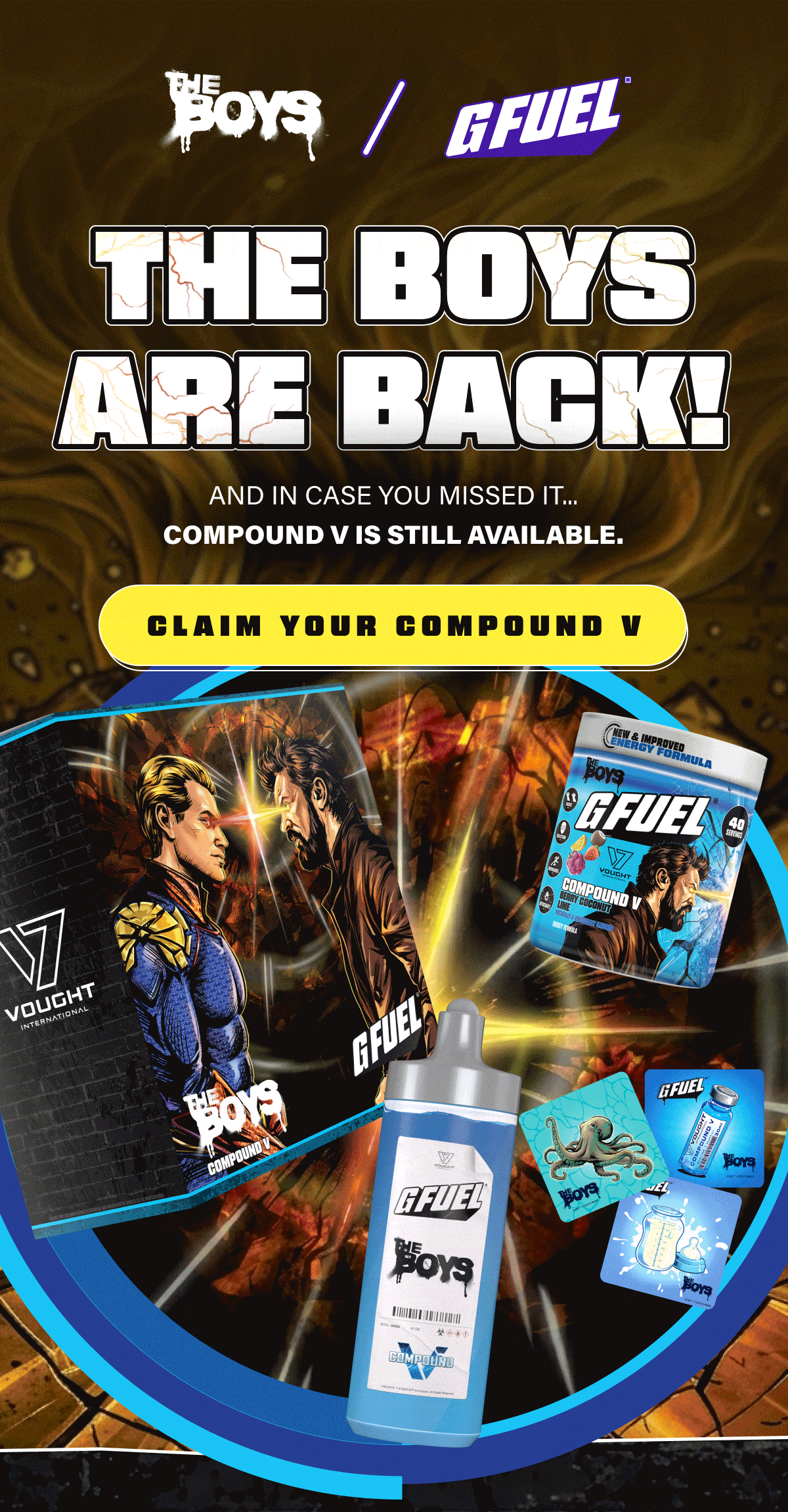 G Fuel® | The Boys - Claim Your Compound V