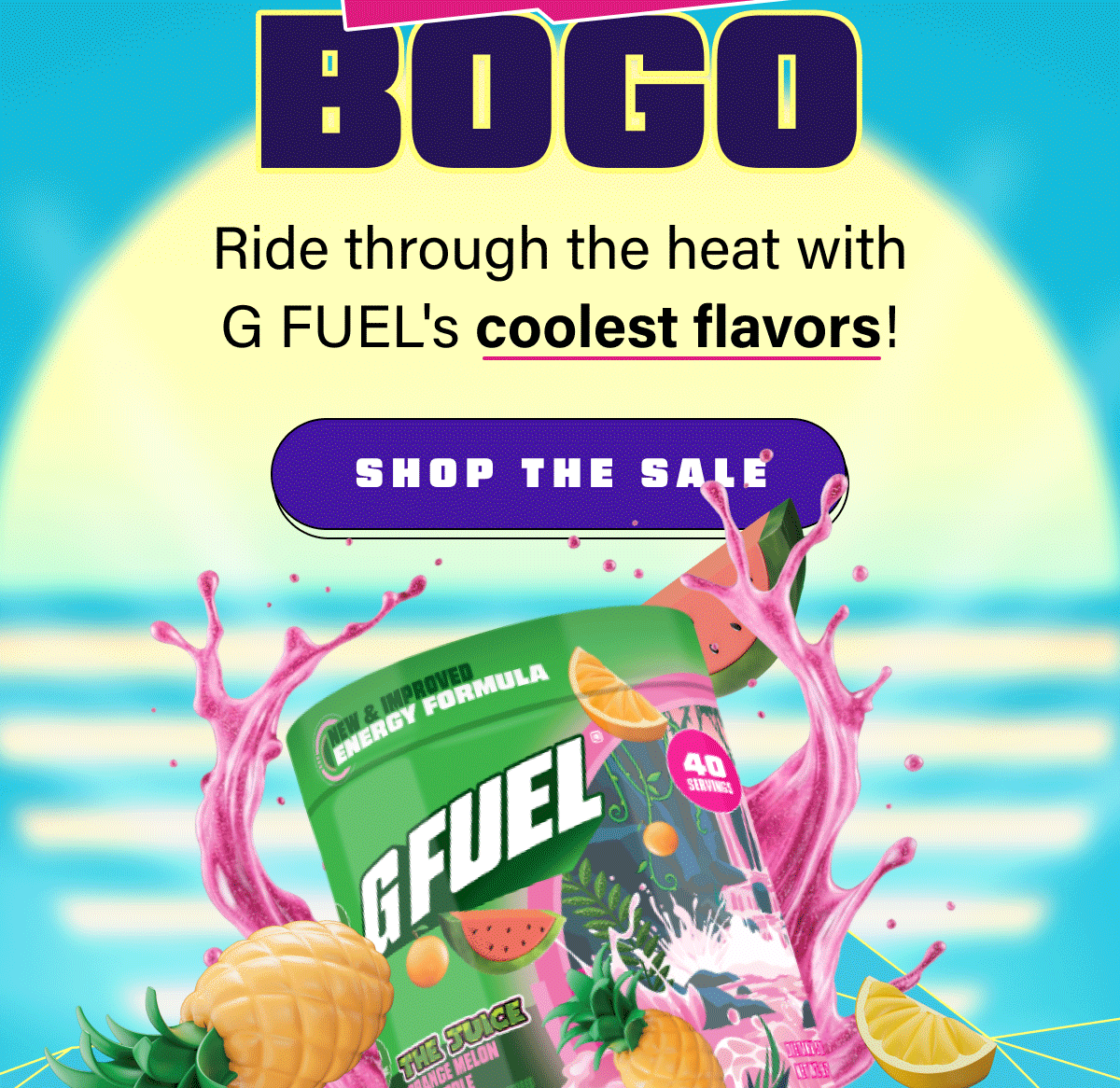 Ride through the heat with G Fuel's coolest flavors!