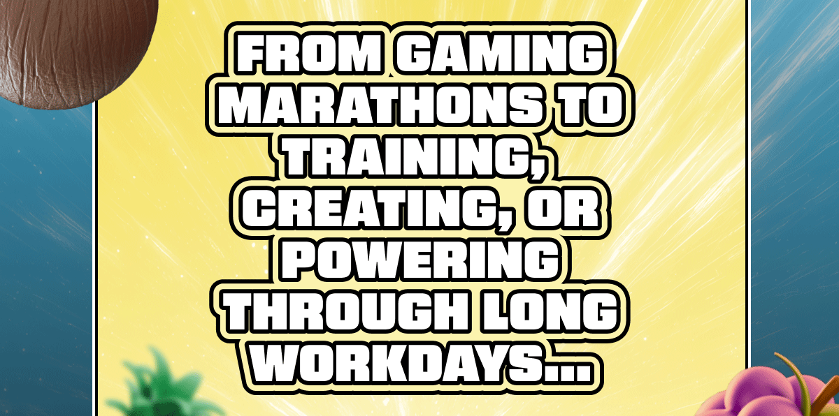 From gaming marathons to training,&nbsp; creating, or powering through long workdays…
