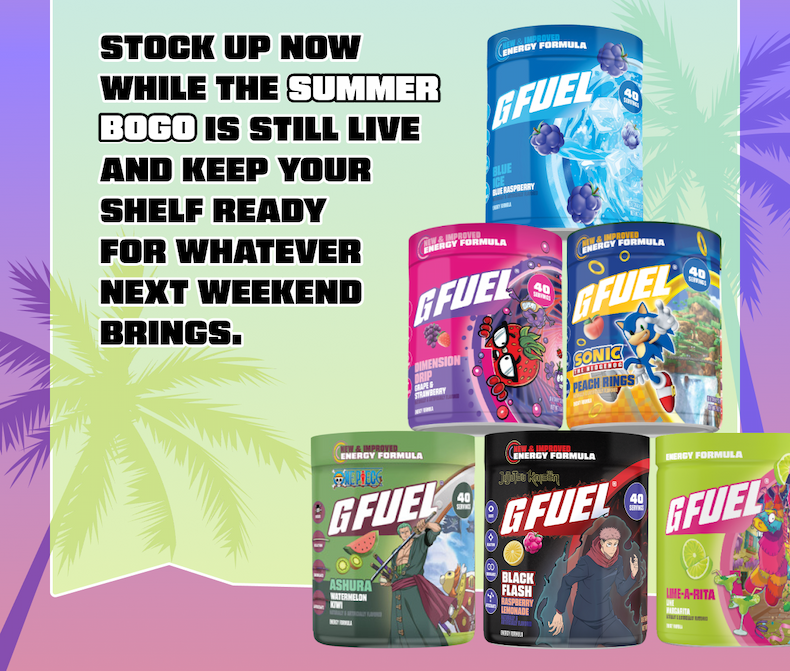 Stock up now while the Summer BOGO is still live and keep your shelf ready for whatever next weekend brings.