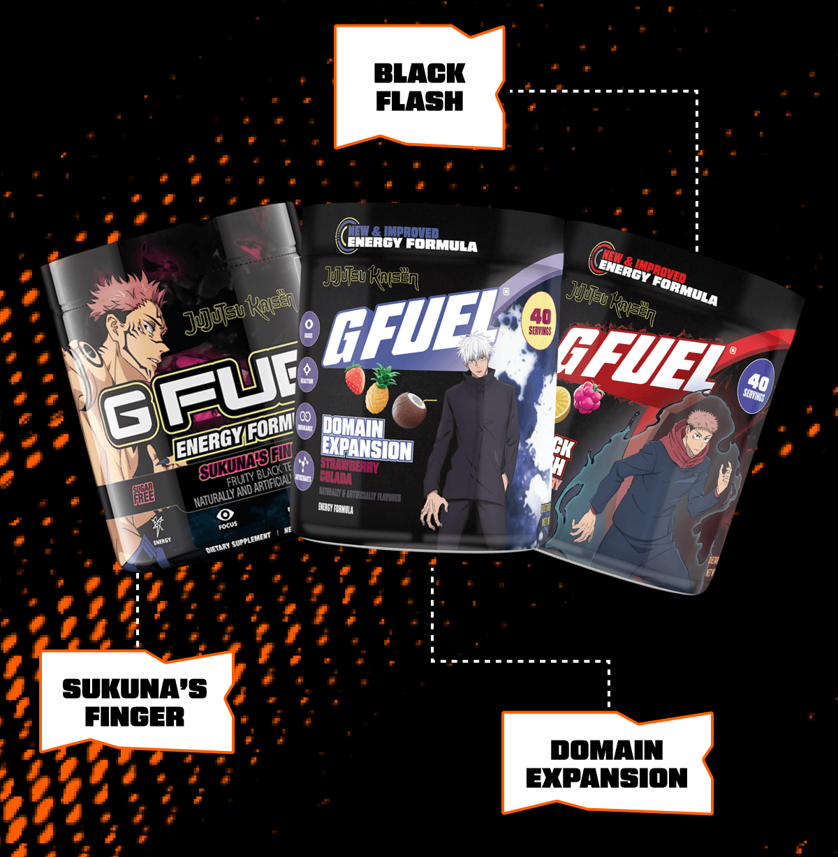 Black Flash, Sukuna’s Finger, Domain Expansion