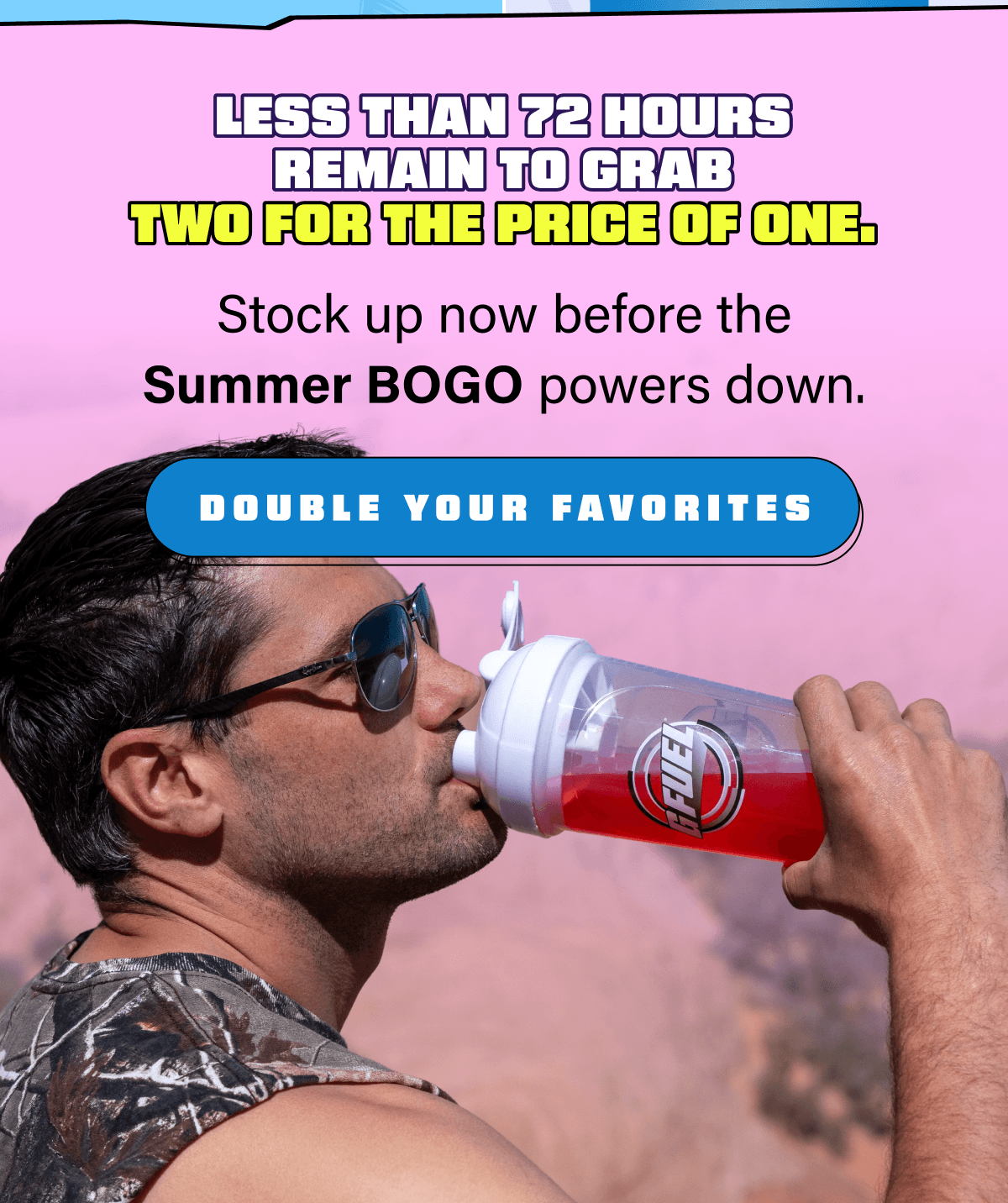 Less than 72 hours remain to grab two for the price of one.