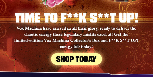 Time To F**k S**t Up! Shop today