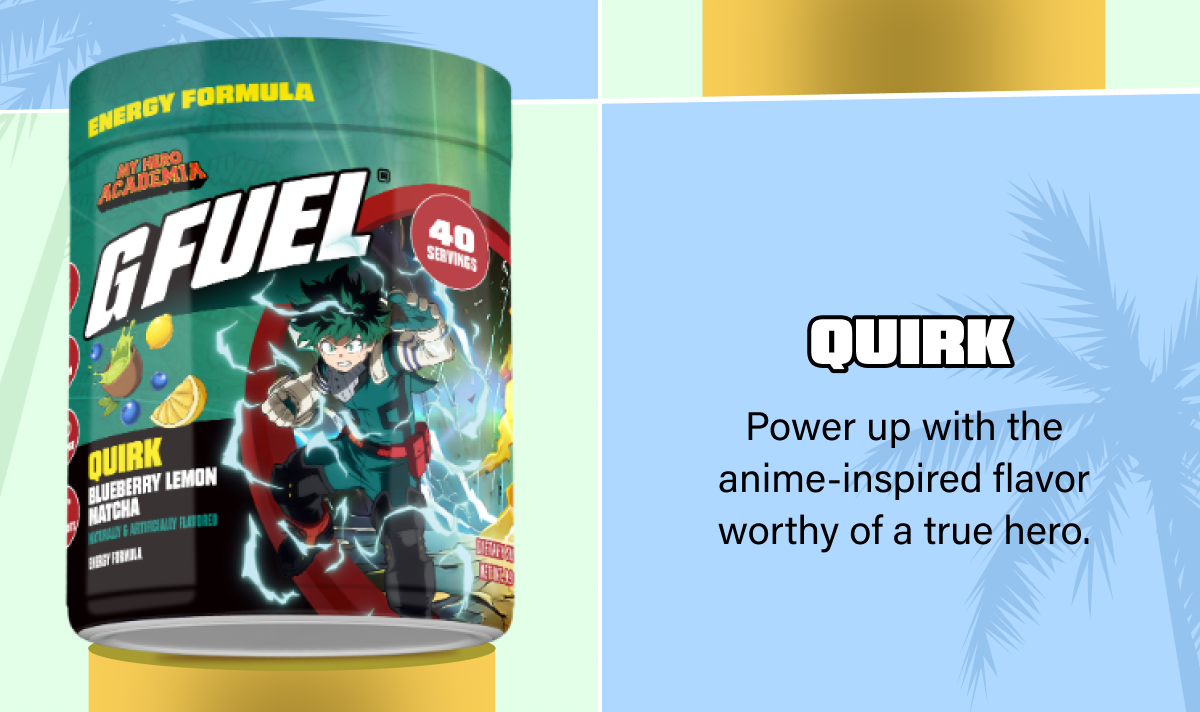 Quirk | Power up with the anime-inspired flavor worthy of a true hero.