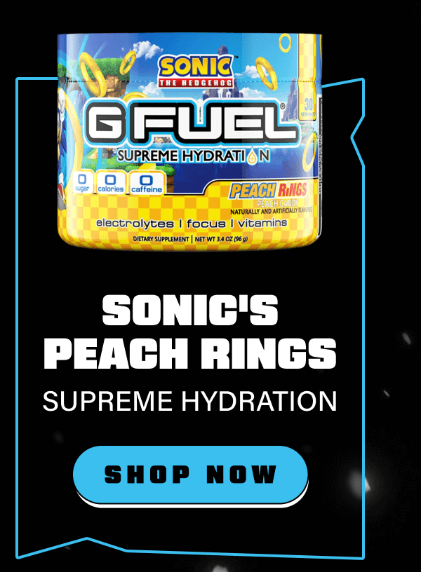 Sonic's Peach Rings Supreme Hydration Inspired by Sonic the Hedgehog