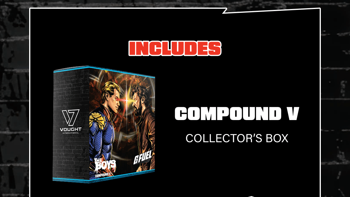 Includes Compound V Collector's Box