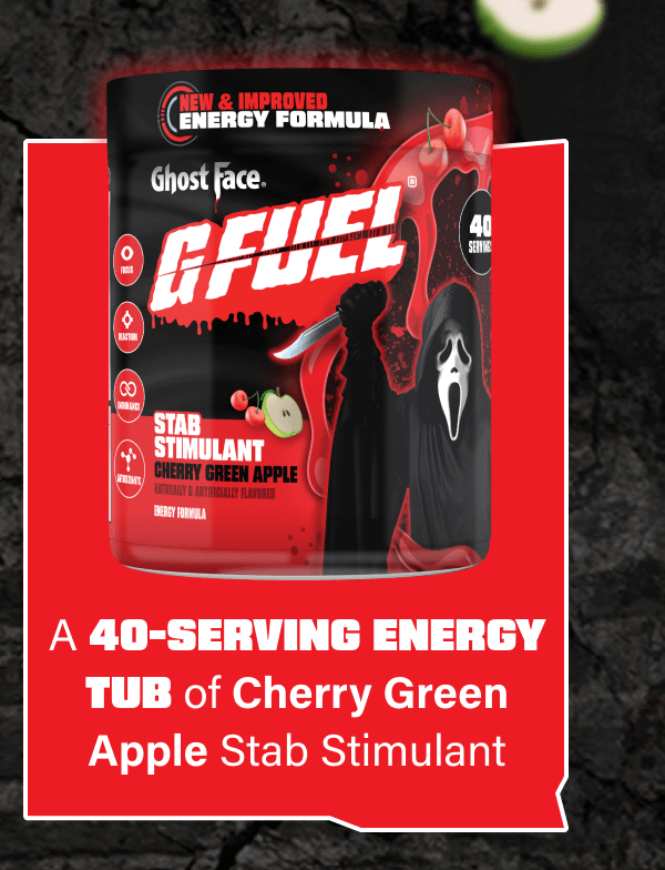 40-Serving Energy Tub of Cherry Green Apple Stab Stimulant