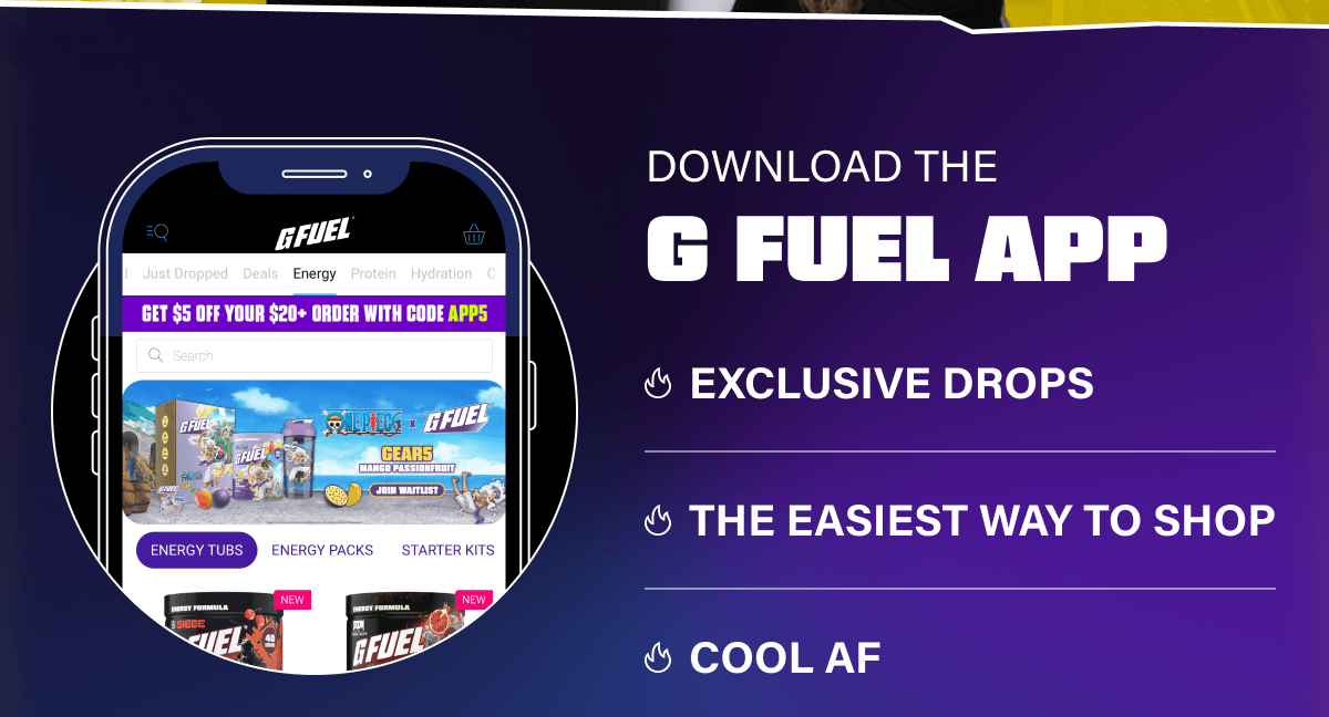 Download the G FUEL App