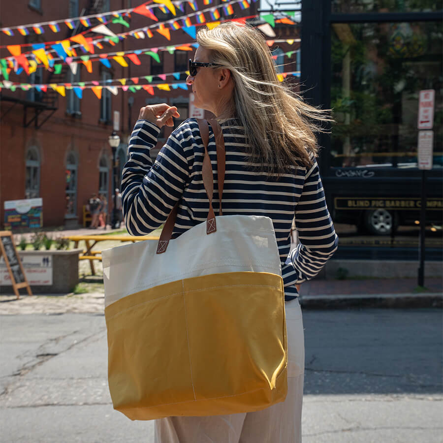 Golden Yellow Chebeague Market Tote