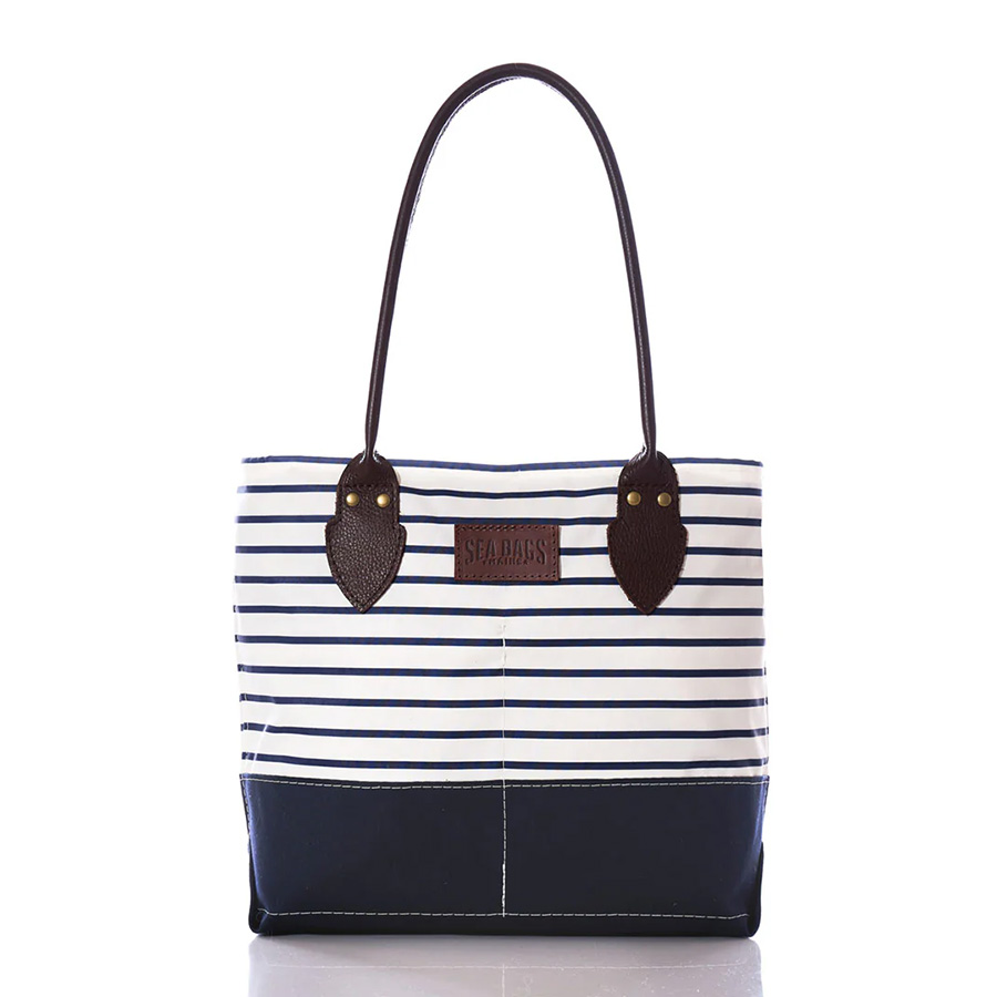Navy Mariner Stripe Chebeague Handbag