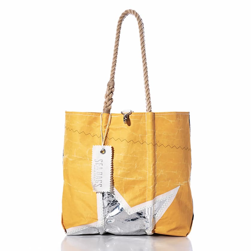 Auction Yellow Silver Star Tote