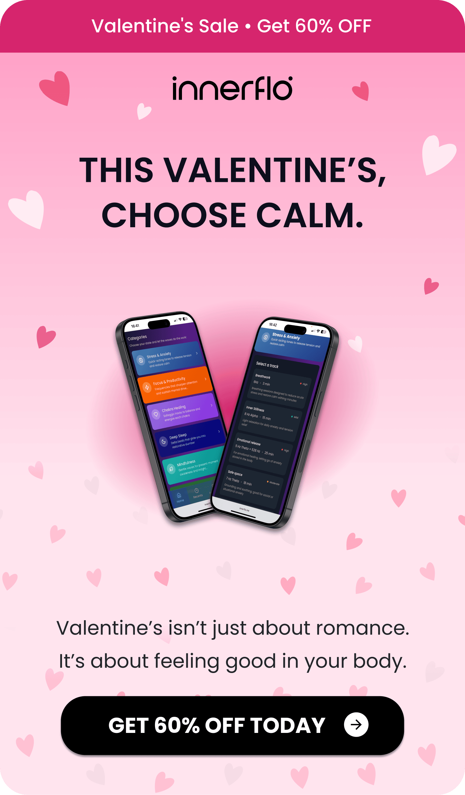 This Valentine's choose calm. 
