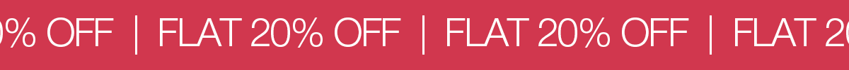 Flat 20% Off Sitewide 