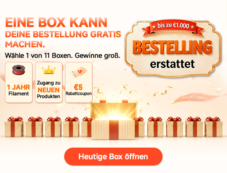 EINE BOX KANN DEINE BESTELLUNG GRATIS MACHEN.