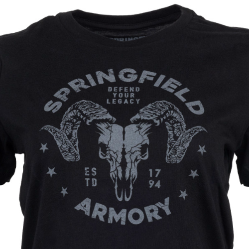 Ladies Springfield Armory Dall Sheep Tee, Black