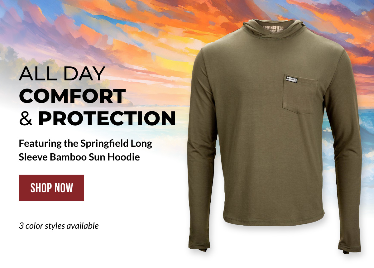 Get All Day Comfort & Protection with the Springfield Long Sleeve Bamboo Sun Hoodie
