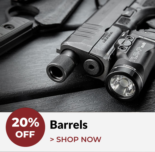 Shop 20% OFF Barrels Shop 20% OFF Barrels