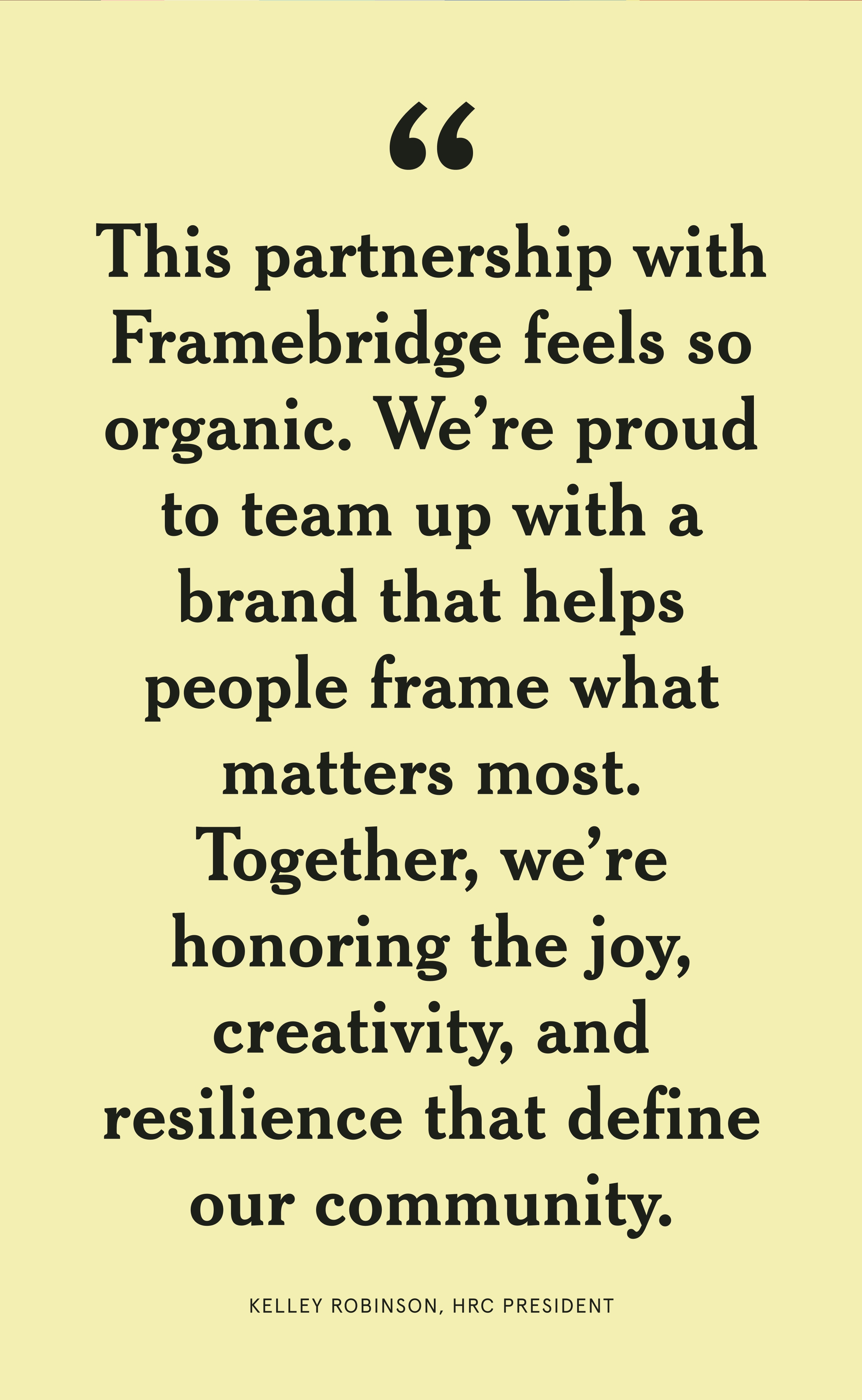 Quote from Kelley Robinson, HRC President 