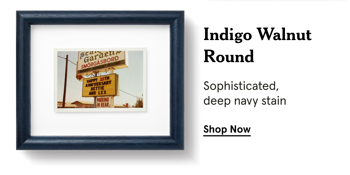 Indigo Walnut Round