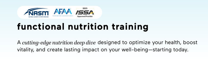 mindbodygreen | functional nutrition training