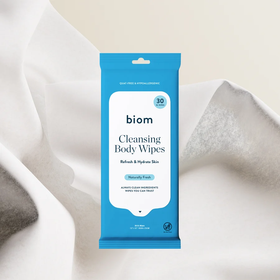 Plastic-free body wipes