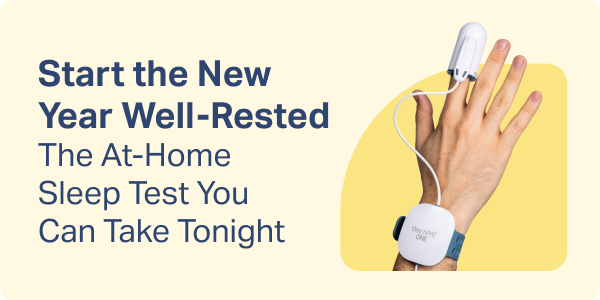 Start the New Year Well-Rested with The At-Home Sleep Test 