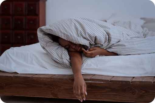 A Person Struggle to Sleep